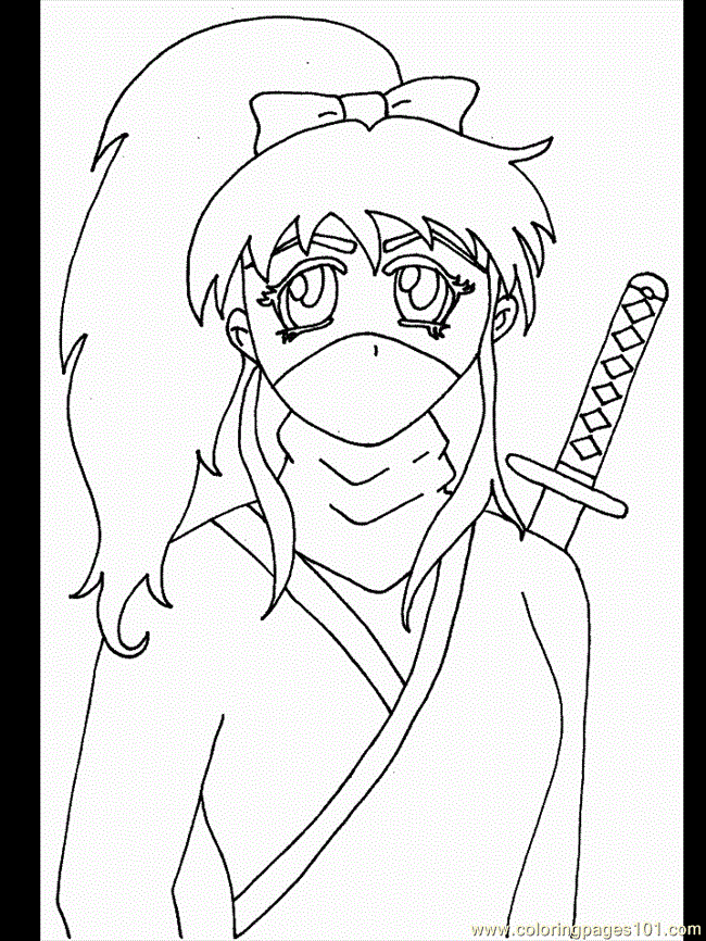 45 Ninja Coloring Page 78