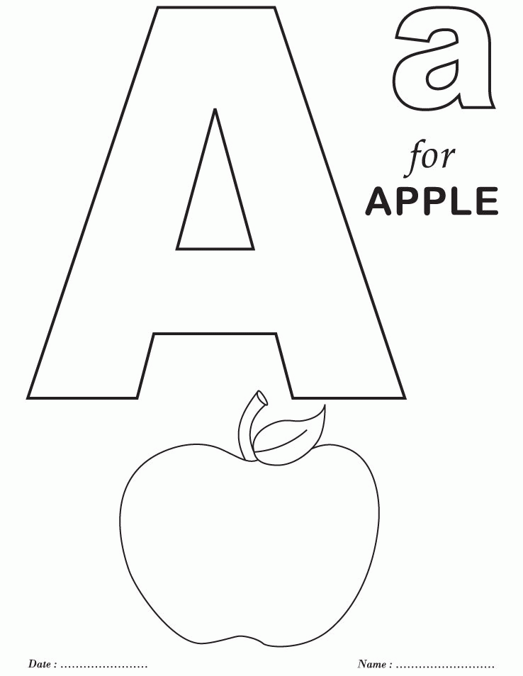 Abc Coloring Page 10