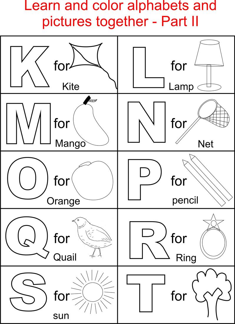 Abc Coloring Page 12