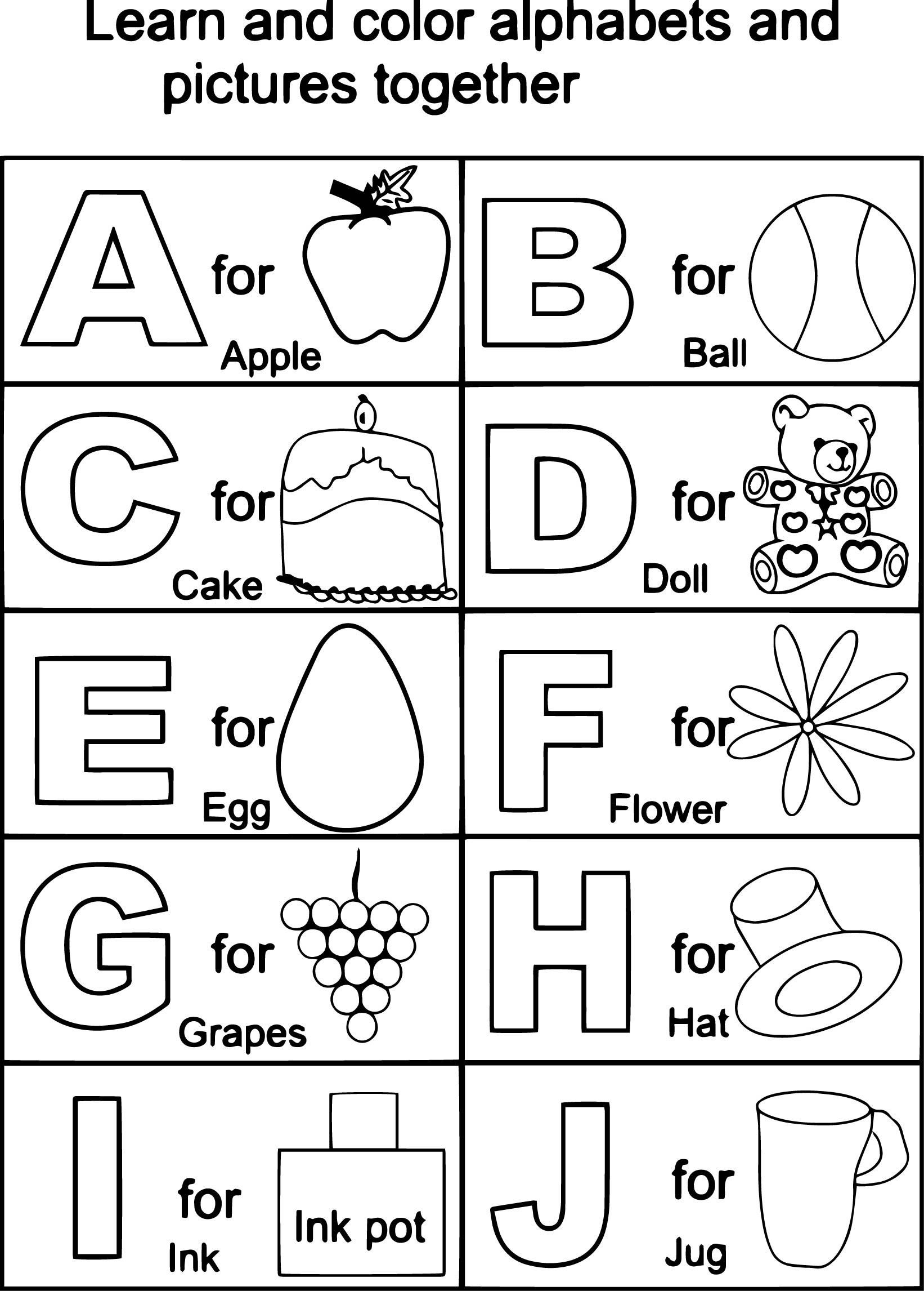 Abc Coloring Page 16