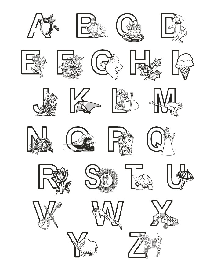 Abc Coloring Page 20