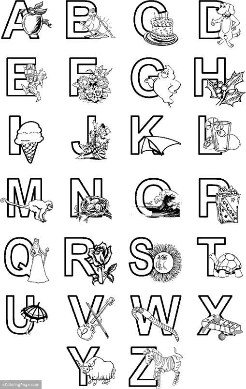 Abc Coloring Page 54