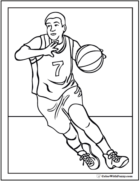 Coloring Pages For Basketball 22