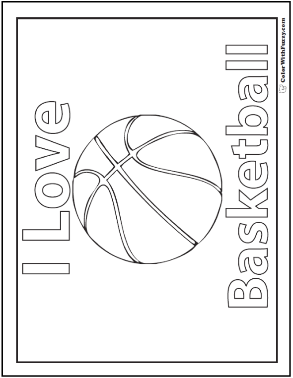 Coloring Pages For Basketball 53