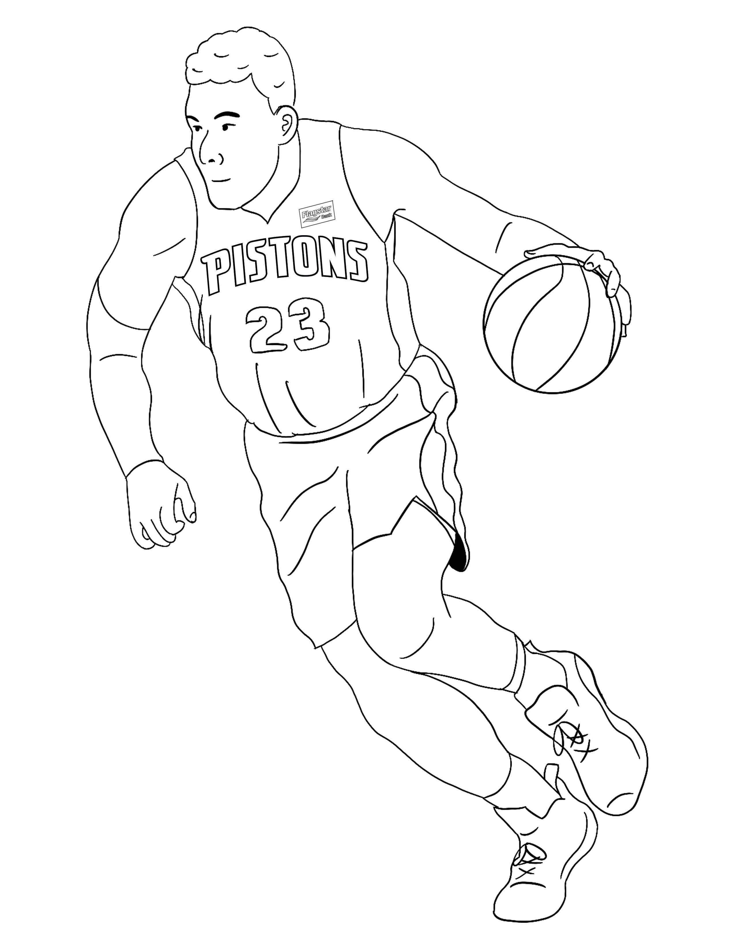 Coloring Pages For Basketball 77