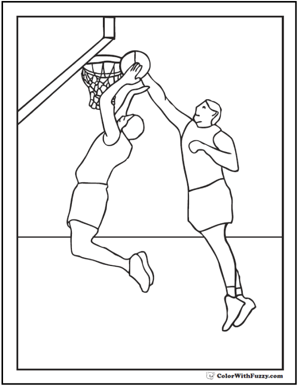 Coloring Pages For Basketball 79