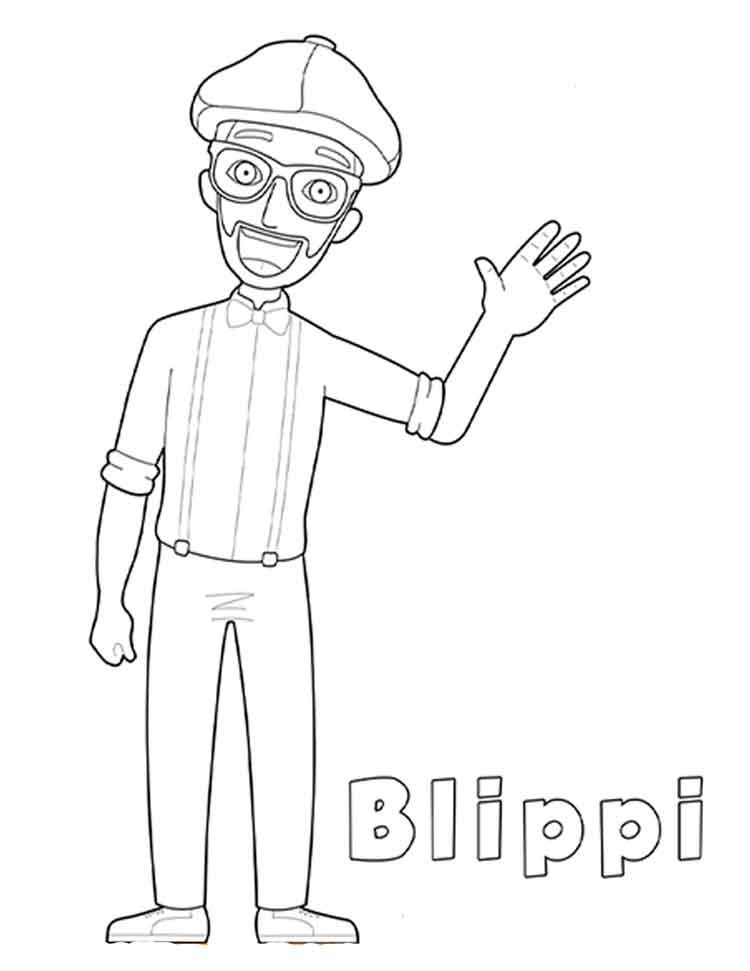 35 Blippi Coloring Pages 42