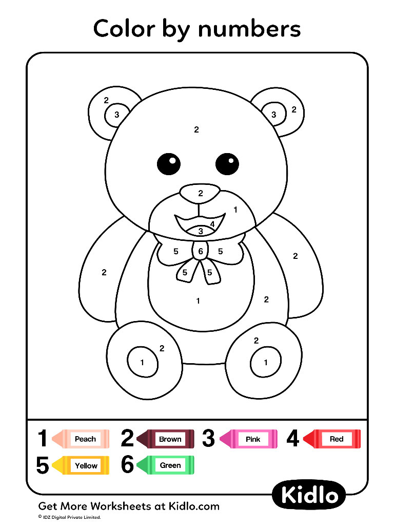 45 Color By Number Coloring Sheets 12