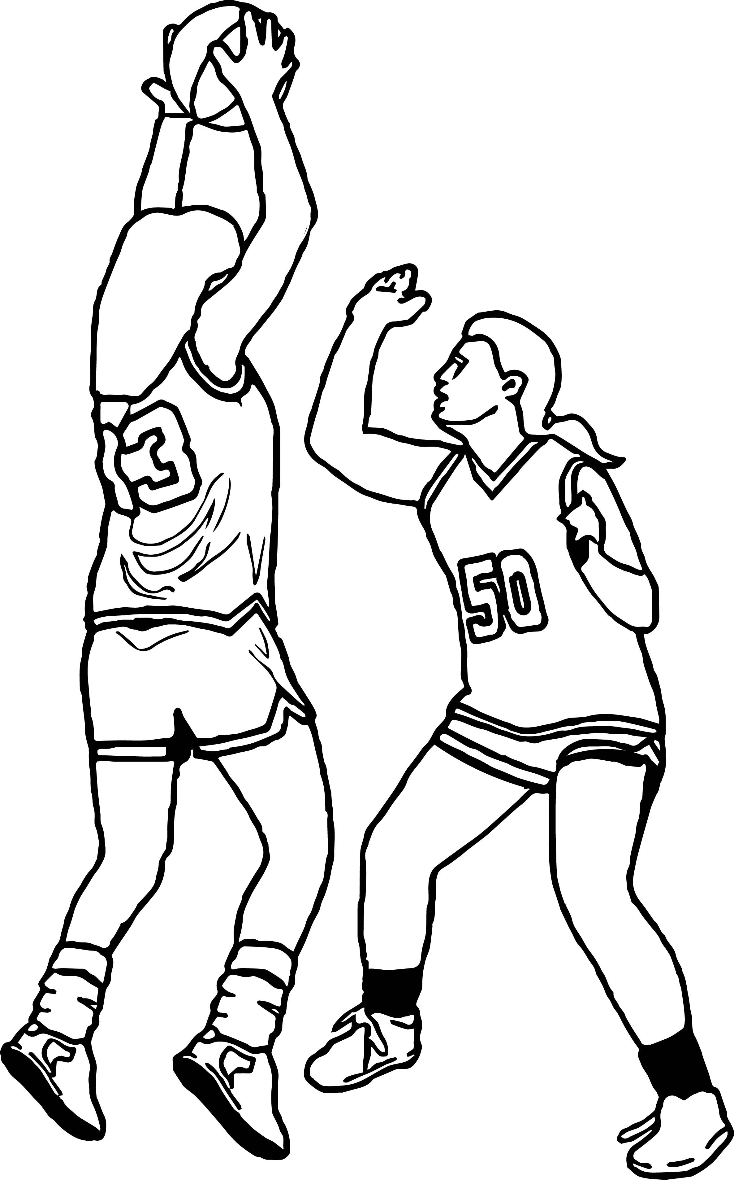 45 Coloring Page Of A Basketball 100