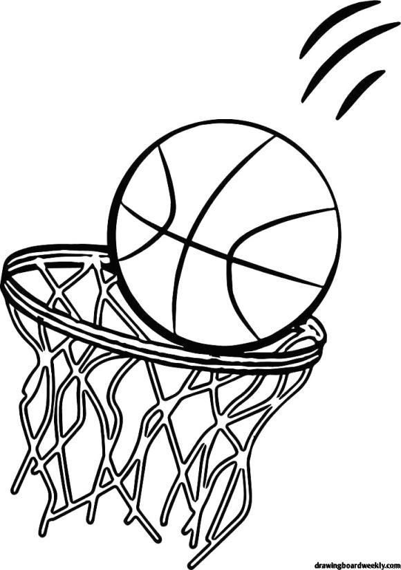 45 Coloring Page Of A Basketball 114