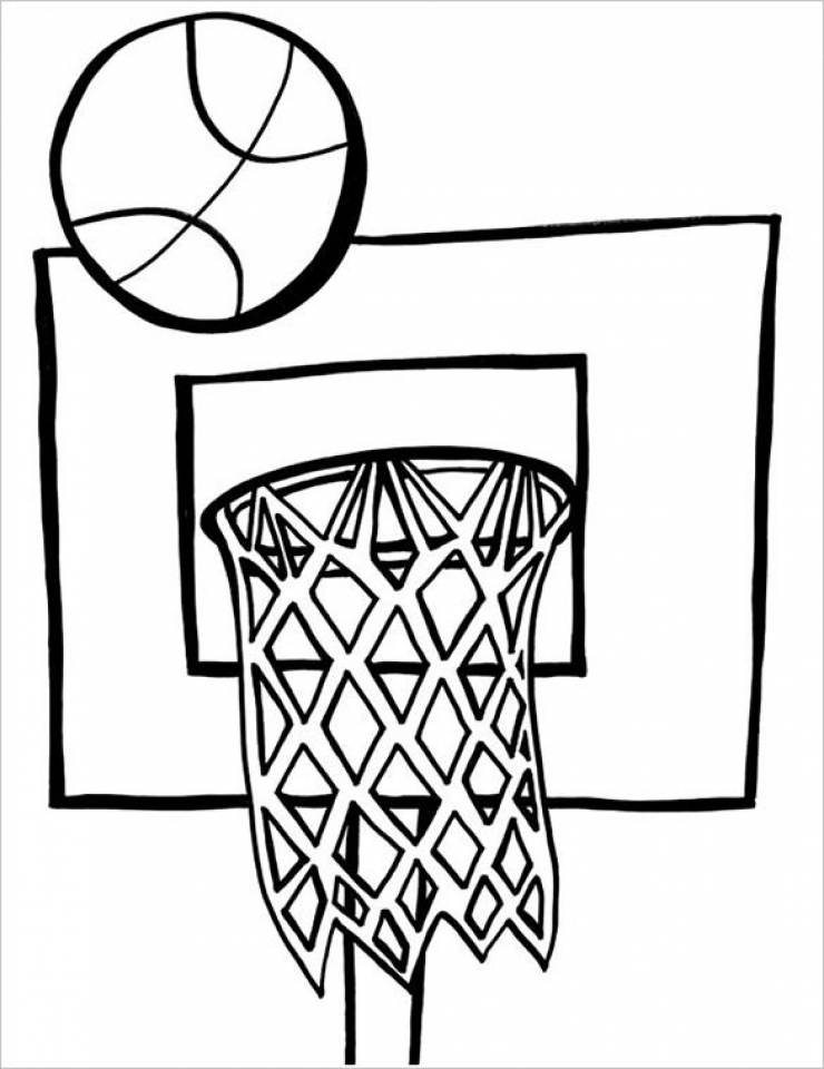 45 Coloring Page Of A Basketball 15