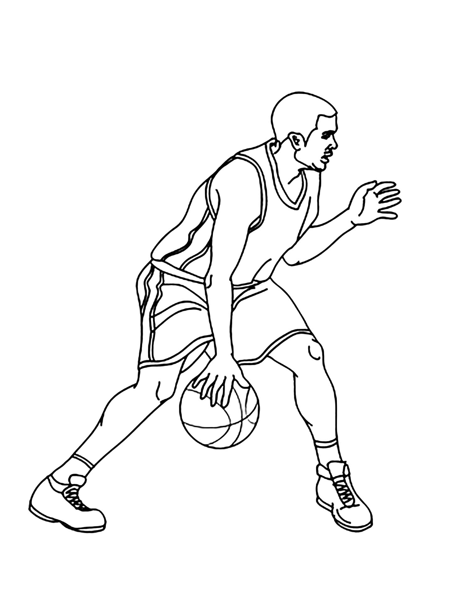 45 Coloring Page Of A Basketball 19