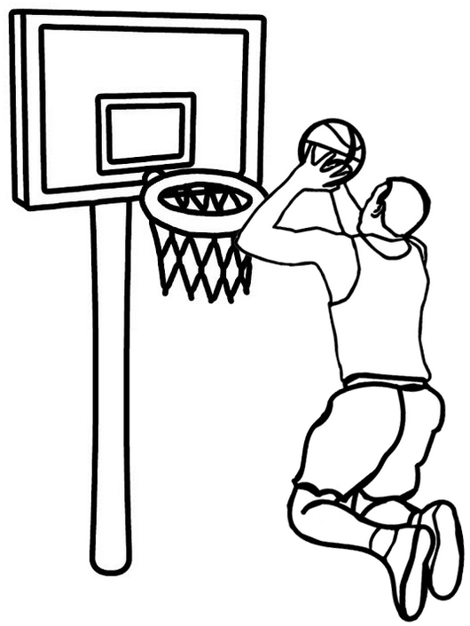 45 Coloring Page Of A Basketball 20