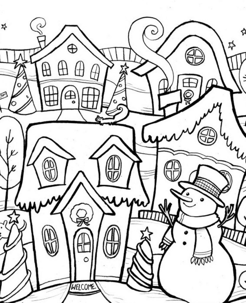 50 Holiday Coloring Pages 11