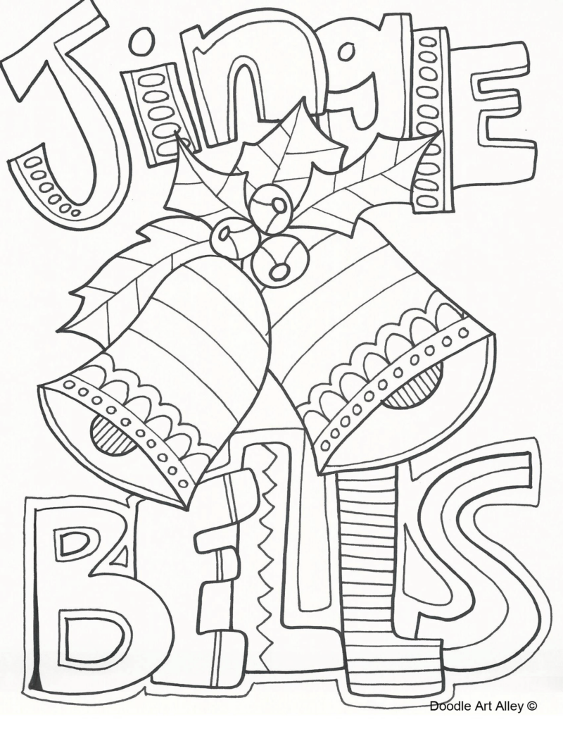 50 Holiday Coloring Pages 47