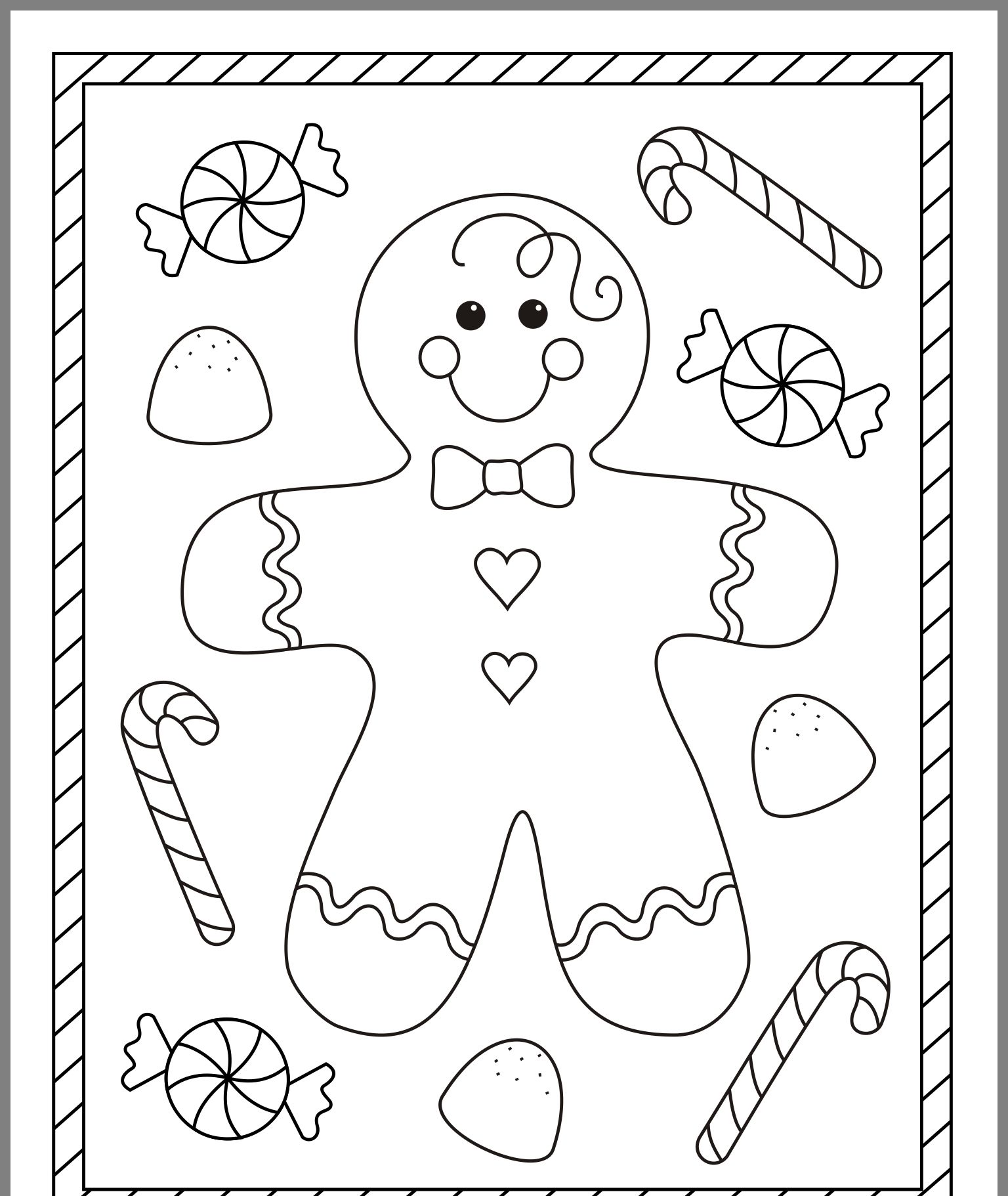 55 Christmas Coloring Sheet 42