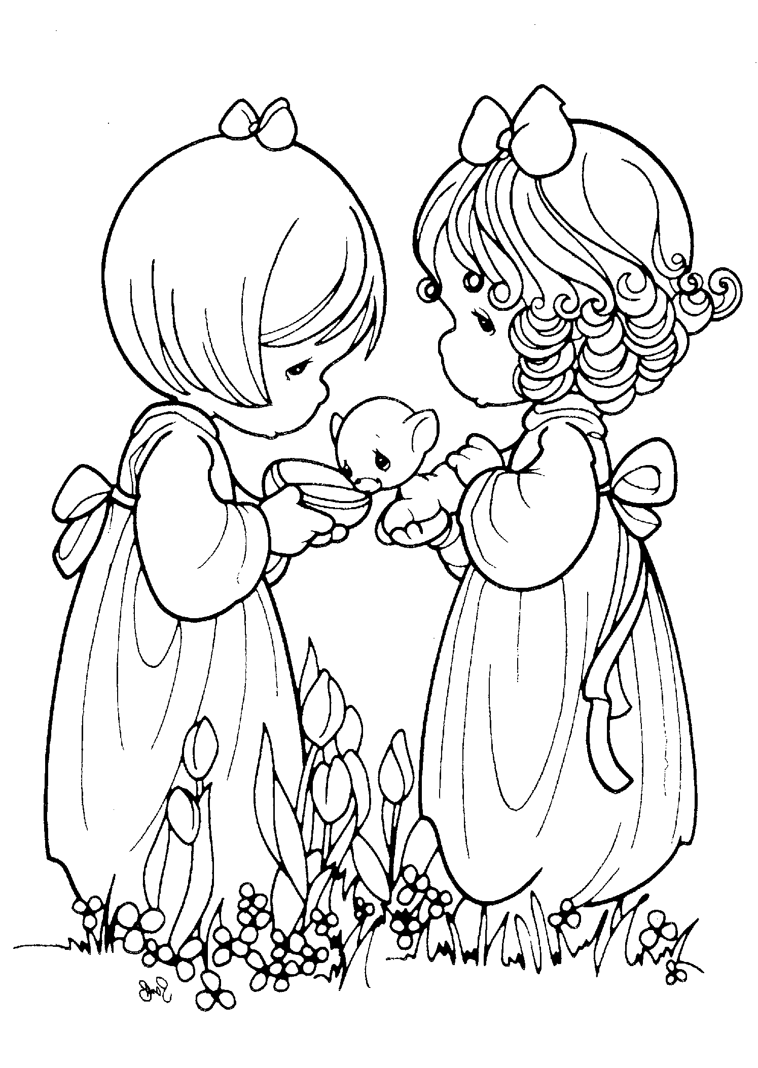 55 Kid Coloring Pages 11