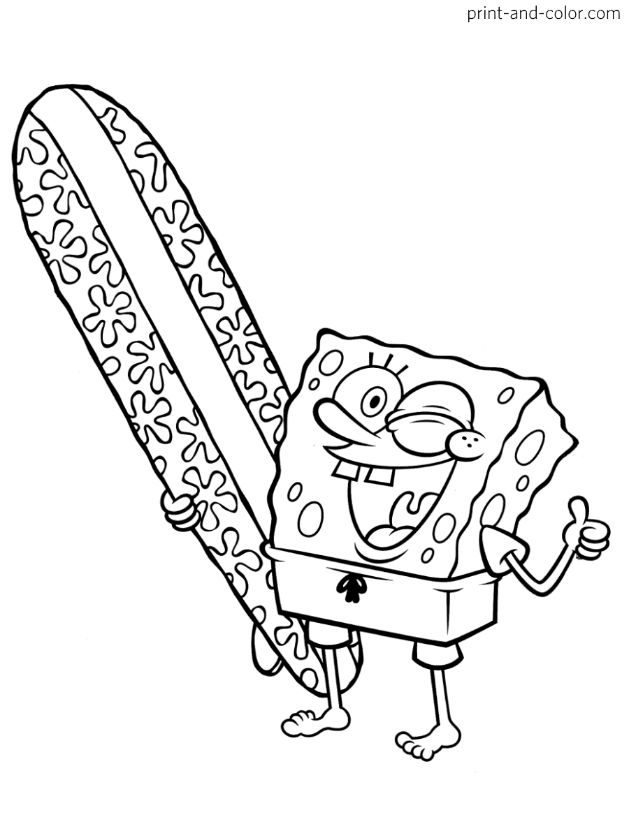 55 Spongebob Coloring Worksheets 50