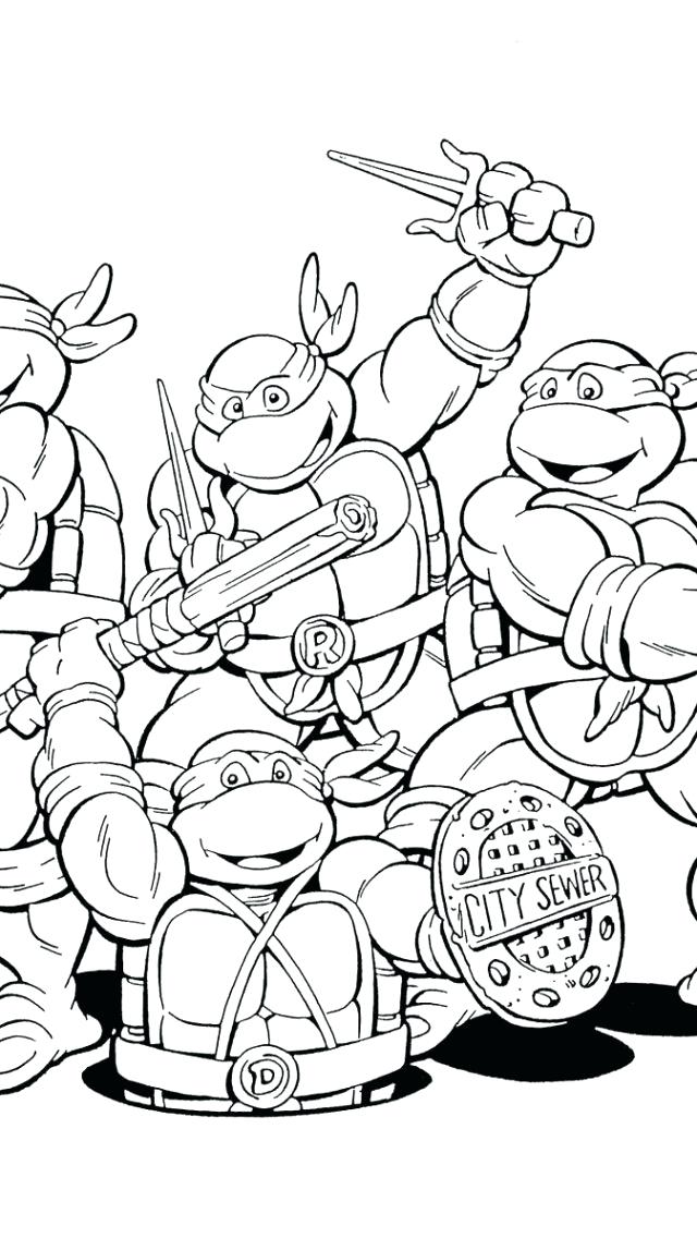 60 Coloring Pages Of Ninja Turtles 51