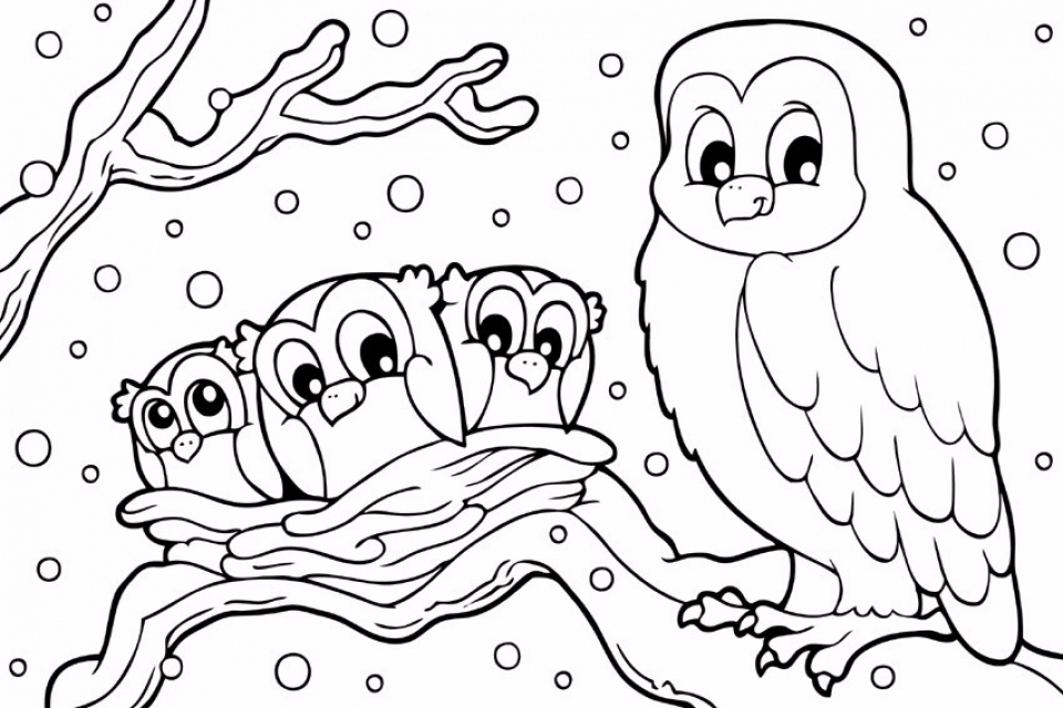 50 Winter Coloring Pages 48