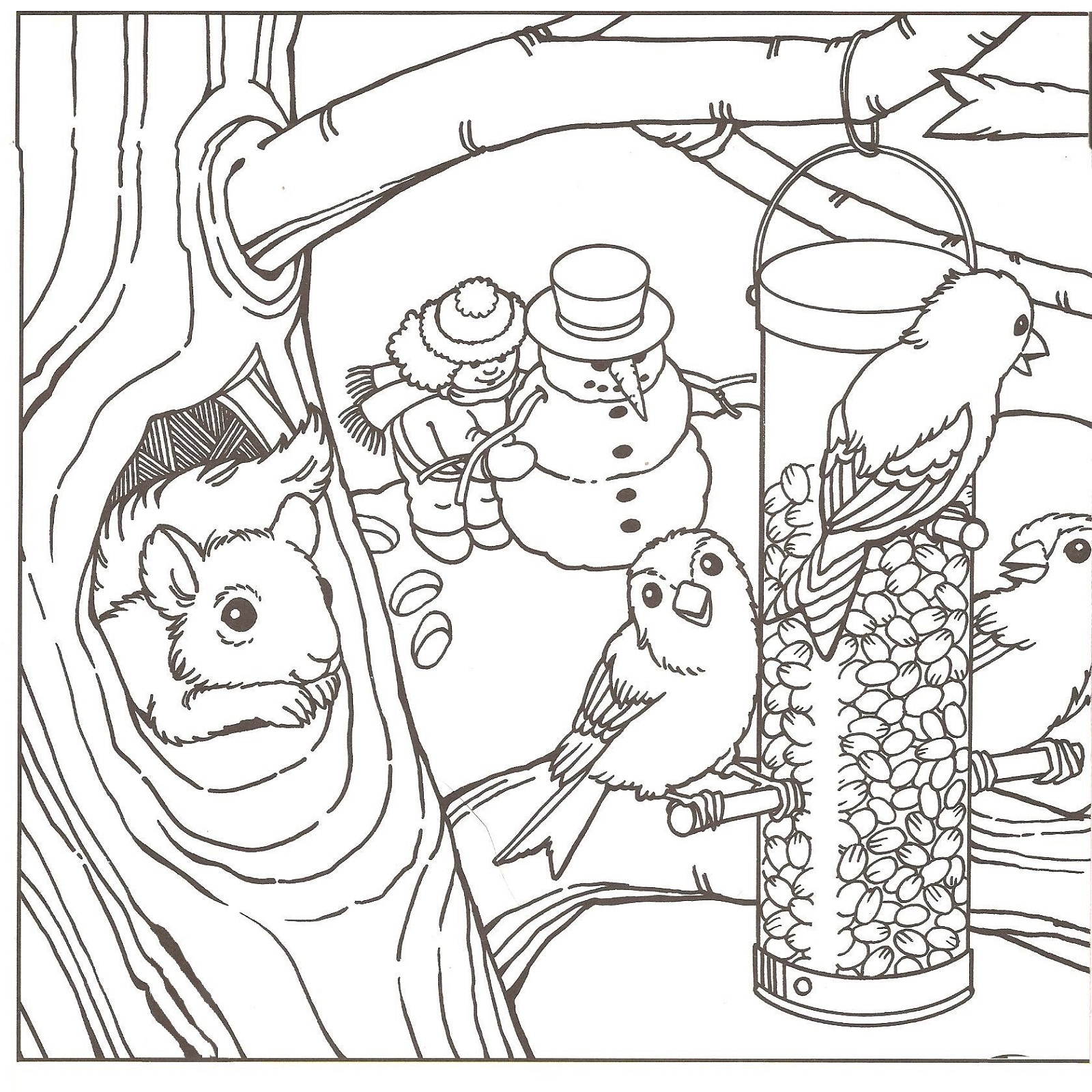 50 Winter Coloring Pages 58