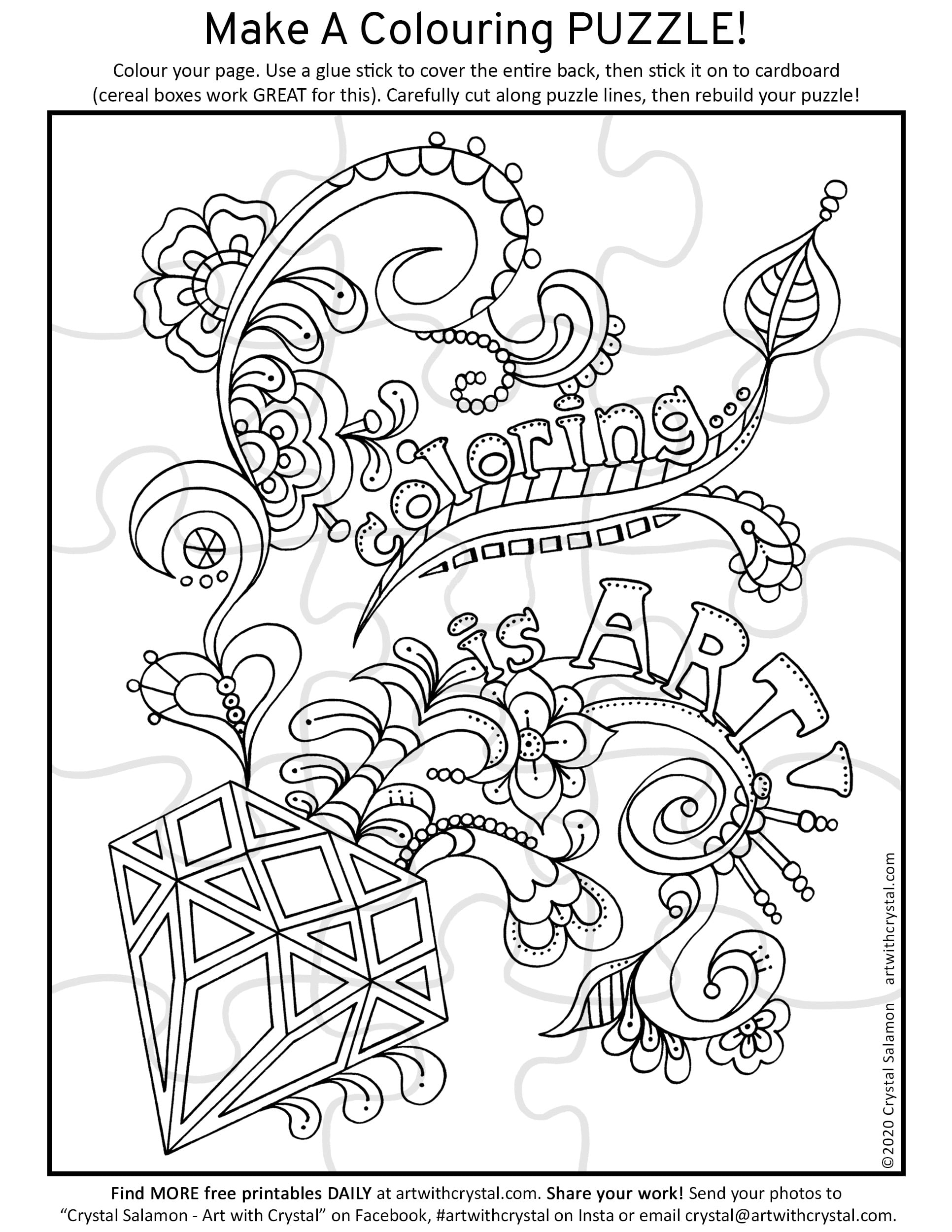 80 Printable Outdoor Puzzle Coloring Pages 23