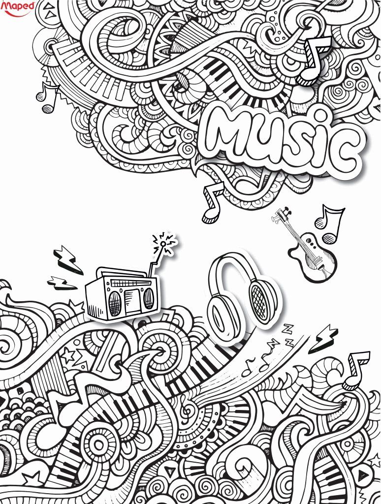 80 Printable Summer Music Festival Coloring Pages 63