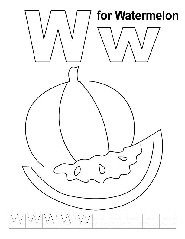 80 Printable W Coloring Page 63