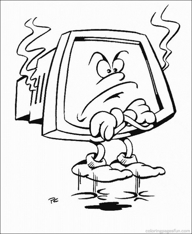 90 Computer Coloring Page 45