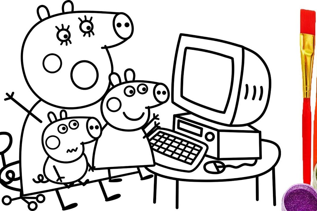 90 Computer Coloring Page 92