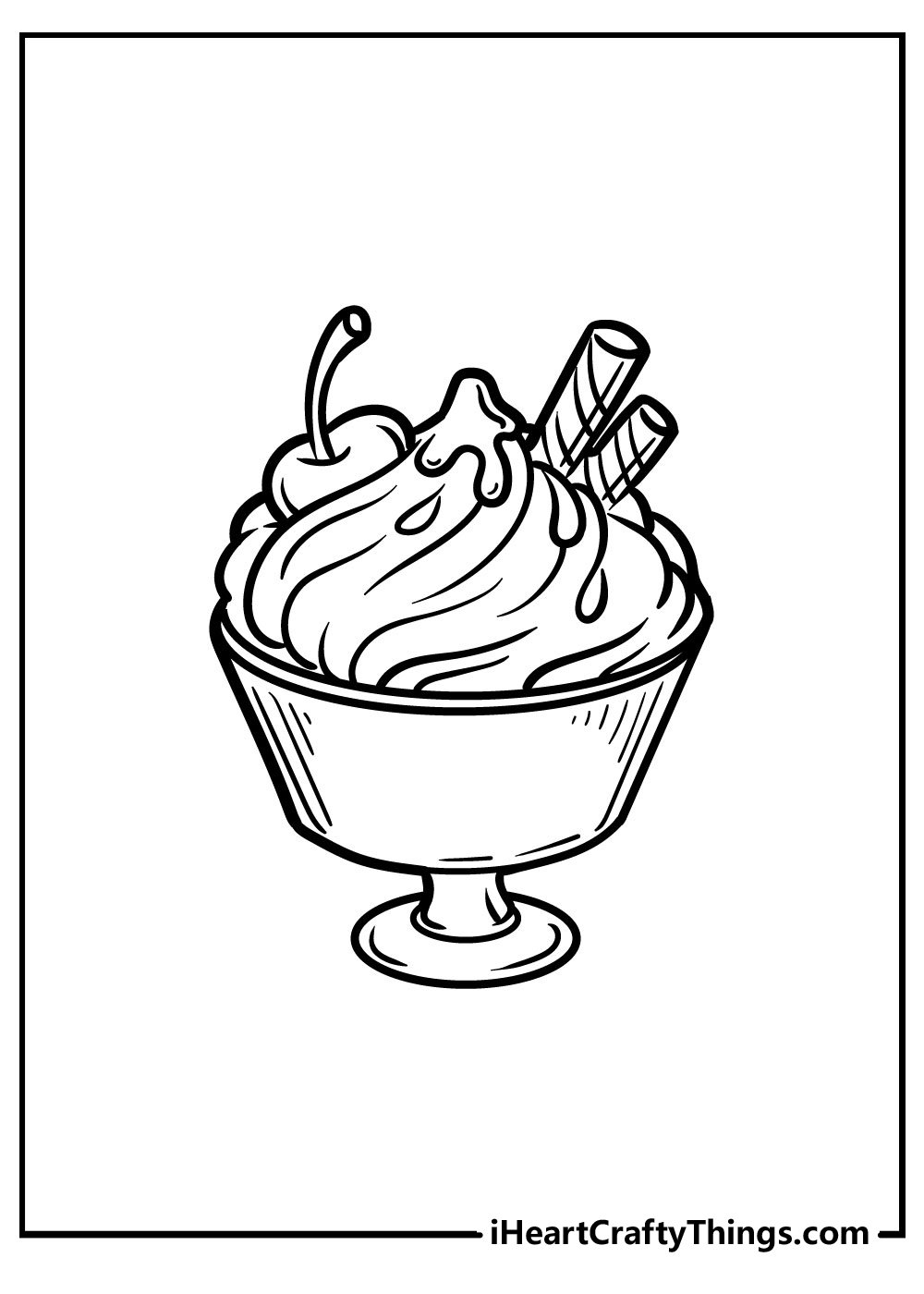90 Printable Ice Cream Coloring Pages 34