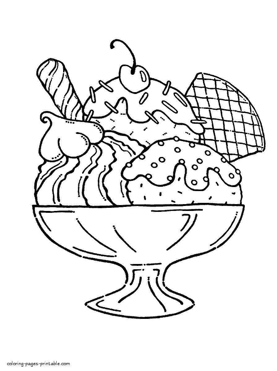 90 Printable Ice Cream Coloring Pages 37
