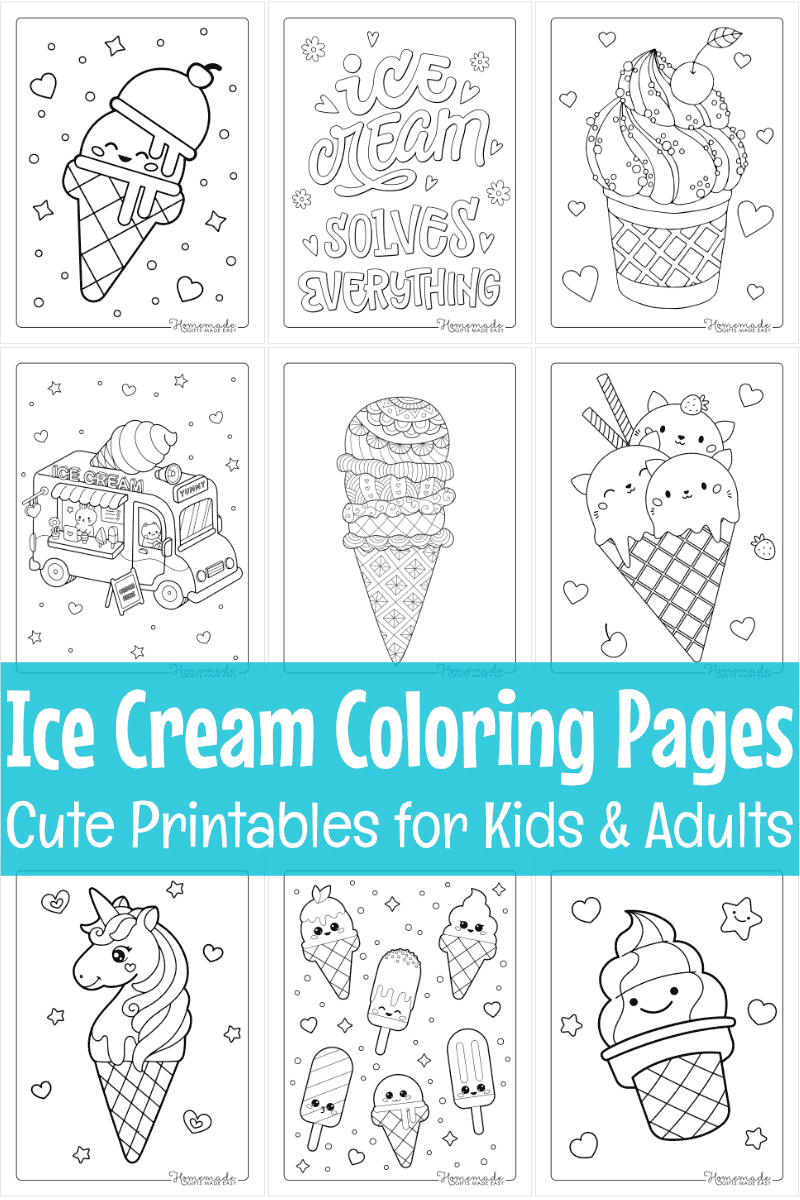 90 Printable Ice Cream Coloring Pages 47