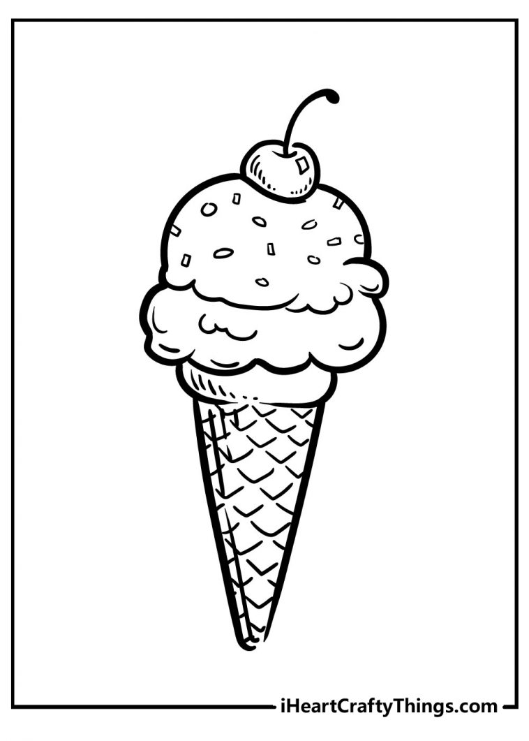90 Printable Ice Cream Coloring Pages 60