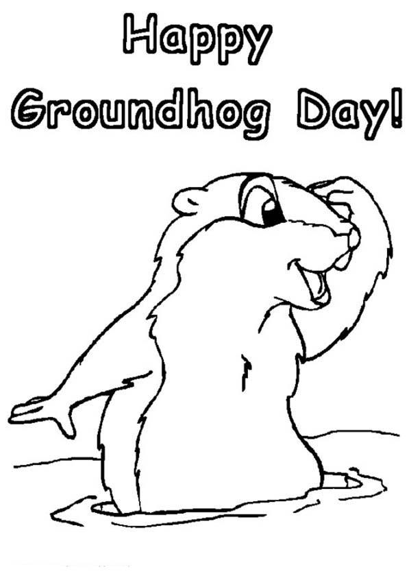 60 Free Printable Groundhog Day Coloring Pages 9