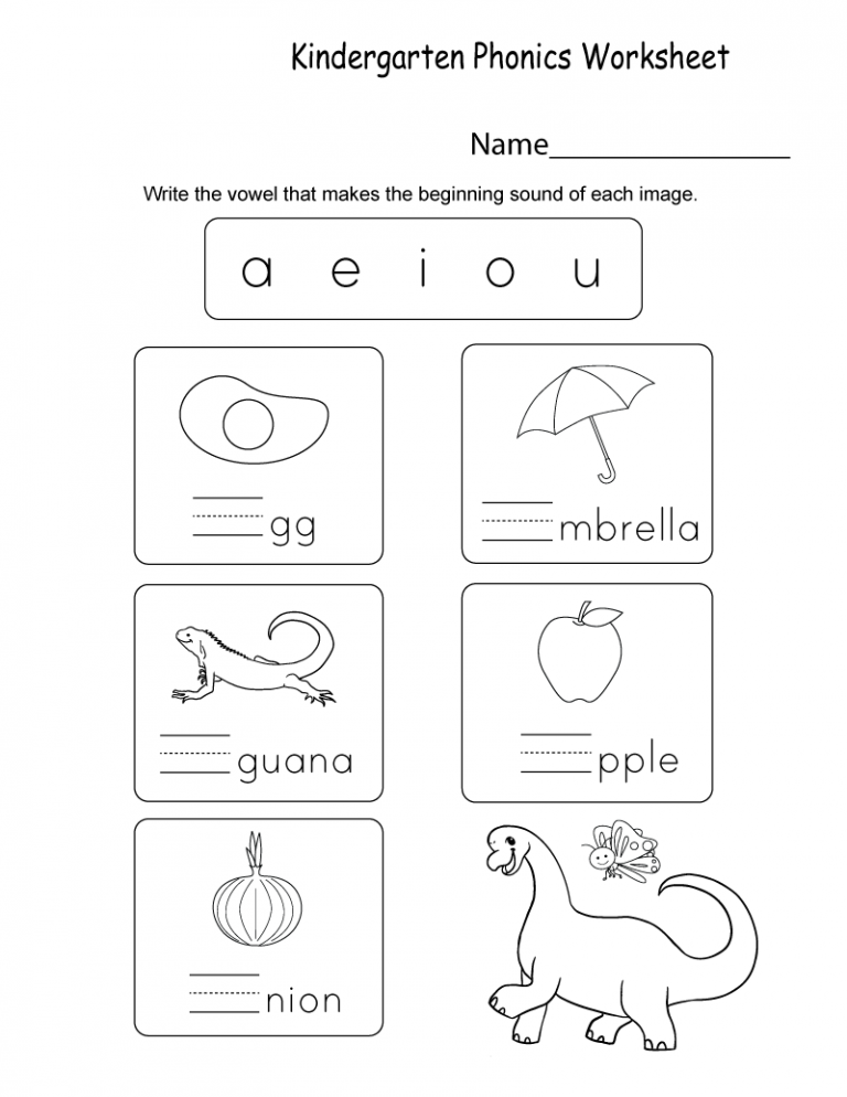 Save 60 Kindergarten Phonics Worksheets Ideas 42